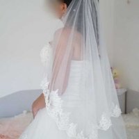Сватбена рокля, воал и чанта, снимка 3 - Сватбени рокли - 27855228
