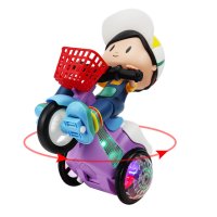 🧒🏼 Детска играчка - Момче на мотор със светещи гуми и музика, снимка 6 - Коли, камиони, мотори, писти - 43051392