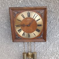 Стар немски стенен часовник с тежести - Junghans - Антика - 1970г., снимка 7 - Антикварни и старинни предмети - 43706781