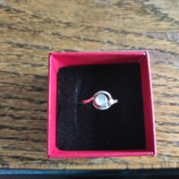 Сребърен пръстен със седеф (93), снимка 1 - Пръстени - 39562569
