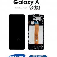 Нов 100% Оригинален  LCD Дисплей с Рамка за Samsung SM-A127/A032 A12 A03 CORE 2021 Service Pack, снимка 1 - Резервни части за телефони - 35501443