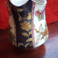 Старинна каничка Satsuma Royal,Japan handmade porcelain, снимка 3 - Антикварни и старинни предмети - 26495223