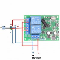 Реле с дистанционно управление 220V модул 2 безжични релета контрол 433mhz радиокоманда, снимка 8 - Друга електроника - 35264112