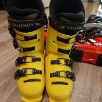Ски обувки жълти номер 39 Salomon , снимка 3 - Зимни спортове - 40133765