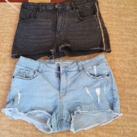 Дънкови къси панталонки-170 см, снимка 1 - Детски къси панталони - 26741679