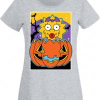 Дамска тениска The Simpsons Maggie Simpson 03,Halloween,Хелоуин,Празник,Забавление,Изненада,Обичаи,, снимка 5 - Тениски - 38154383