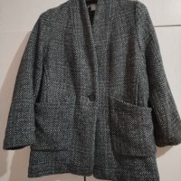 Палтенце сив меланж H&m Л размер, снимка 1 - Палта, манта - 43449514