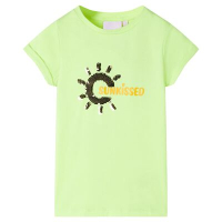 Детска тениска, неоновожълто, 104(SKU:11175, снимка 1 - Детски тениски и потници - 44905809