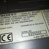 SONY D-345 CD WALKMAN-ВНОС GERMANY 1801231929, снимка 12 - Радиокасетофони, транзистори - 39353067