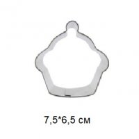 Кексче мъфин с крем метална форма резец украса бисквитки фондан, снимка 1 - Форми - 28265362