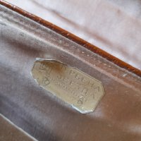 Стара дамска кожена чанта #12, снимка 8 - Антикварни и старинни предмети - 36864139