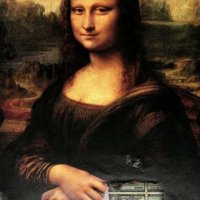 Мона Лиза картина с рамка, снимка 6 - Картини - 43838805