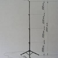 Рядка и уникална 5 м. студийна, микрофонна стойка K&M, снимка 3 - Други - 43229582