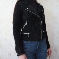 Vero Moda дамско яке от естествена кожа в черен цвят р-р S/М, снимка 2 - Якета - 44005539