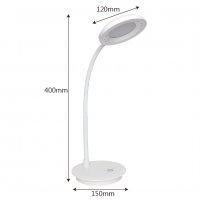 Гъвкава (Кръг) LED лампа за бюро с USB зареждане и тъч контрол, снимка 5 - Лед осветление - 33197788