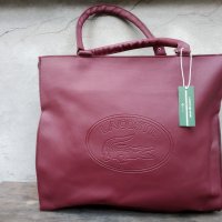 Дамска чанта Lacoste бордо, снимка 1 - Чанти - 32946621