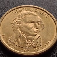 Възпоменателна монета 1 долар JOHN ADAMS 2 президент на САЩ 1797-1801) за КОЛЕКЦИЯ 38035, снимка 5 - Нумизматика и бонистика - 40765416