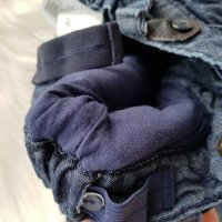 Ватирани дънки с тиранти H&M 6-9 месеца, снимка 7 - Бебешки дънки - 27565370