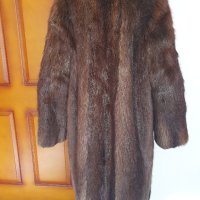 Дълго кожено палто, снимка 4 - Палта, манта - 43801362