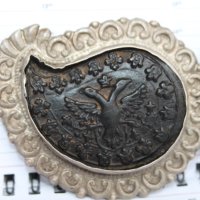 Изящни сребърни възрожденски пафти, снимка 2 - Антикварни и старинни предмети - 40760913