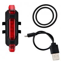 Светлоотразител за Велосипед , колело LED - USB Стоп , Фенер - Red, снимка 5 - Аксесоари за велосипеди - 39367730