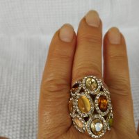 Дамски пръстен - многоцветен 🌈!, снимка 4 - Други - 43105159