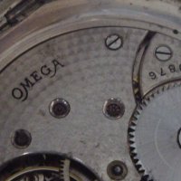 Стар сребърен джобен часовник''Омега'', снимка 7 - Антикварни и старинни предмети - 43817183
