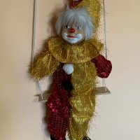 Порцеланова кукла- клоун , снимка 2 - Кукли - 39960394