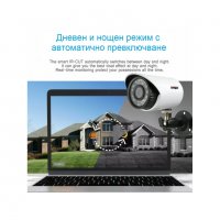 Комплект за видеонаблюдение с 4 HD камери и DVR, AHD, IR  , снимка 3 - Комплекти за видеонаблюдение - 39323906