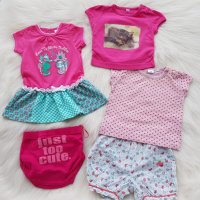 Летни дрехи за момиче 3-6 месеца, снимка 1 - Комплекти за бебе - 28259176