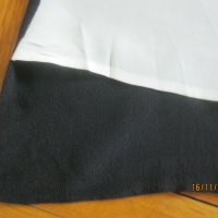 Пепитена разтеглива пола-тип молив (за офис) и блуза естествена коприна, снимка 8 - Поли - 27466473