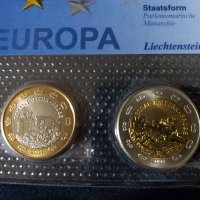 Лихтенщайн 2004 - Пробен Евро сет, снимка 3 - Нумизматика и бонистика - 37787296