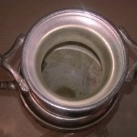 АМФОРА-посребрена кана с стъклено гърло-внос швеицария, снимка 17 - Колекции - 26546574