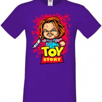 Мъжка тениска Toy Story Chucky,Изненада,Повод,Подарък,Празник, снимка 1 - Тениски - 37652331
