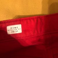 Tommy Hilfiger Дамски червени дънки, снимка 6 - Дънки - 38809027