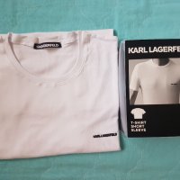 ОРИГИНАЛНИ тениски KARL LAGERFELD,размер L/XL.С кутия!НОВИ!, снимка 4 - Тениски - 26584648