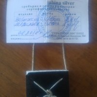 Сребърно колие, снимка 3 - Колиета, медальони, синджири - 32886811
