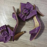 Лилави елегантни сандали , снимка 1 - Дамски обувки на ток - 37230452