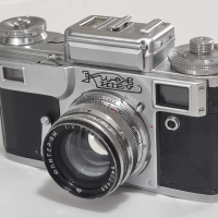 Киев-4 от 1963-та - стар съветски телеметричен фотоапарат , снимка 2 - Антикварни и старинни предмети - 44866969