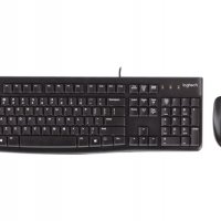 2 в 1 Комплект клавиатура и мишка USB Logitech MK120 Kомпактни и удобни, снимка 1 - Клавиатури и мишки - 34932758