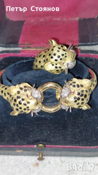 златен комплект -65.5 гр.  21.6 карата ,рубини,диаманти, снимка 1