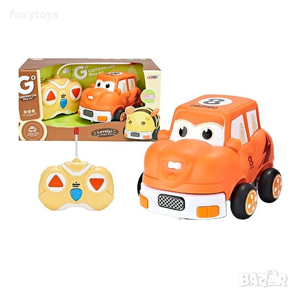 Радиоуправляема анимационна кола в оранжево, снимка 1