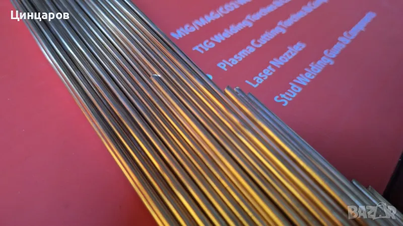 CuSn6 Бронз тел за твърдо спояване газ-кислород или аргон, снимка 1