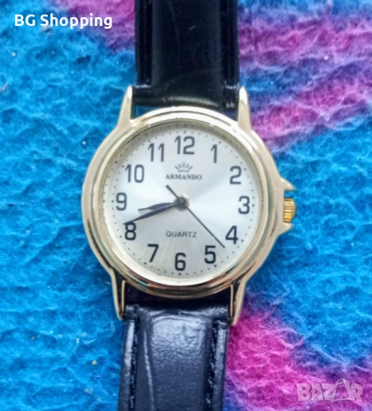 Елегантен дамски часовник с кожена каишка, снимка 1