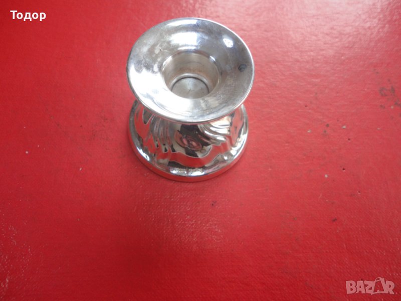 Страхотен сребърен свещник 1, снимка 1