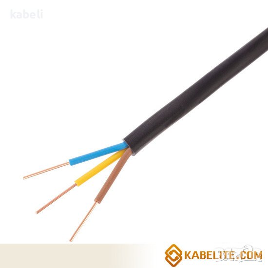 Кабел СВТ CBT 3x1 3x1.5 3x2.5 3x4 3x6 3x10 3x16 3x1.5 3x2.5 3x4 3x6 3x10 3x16 3x25 3x50, снимка 1