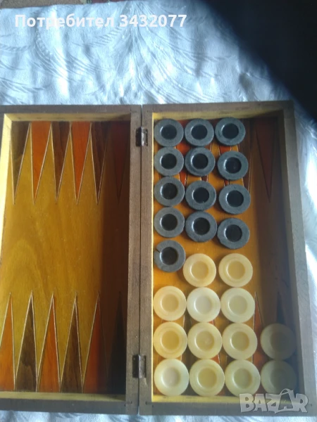 Кутия за шах и табла, снимка 1