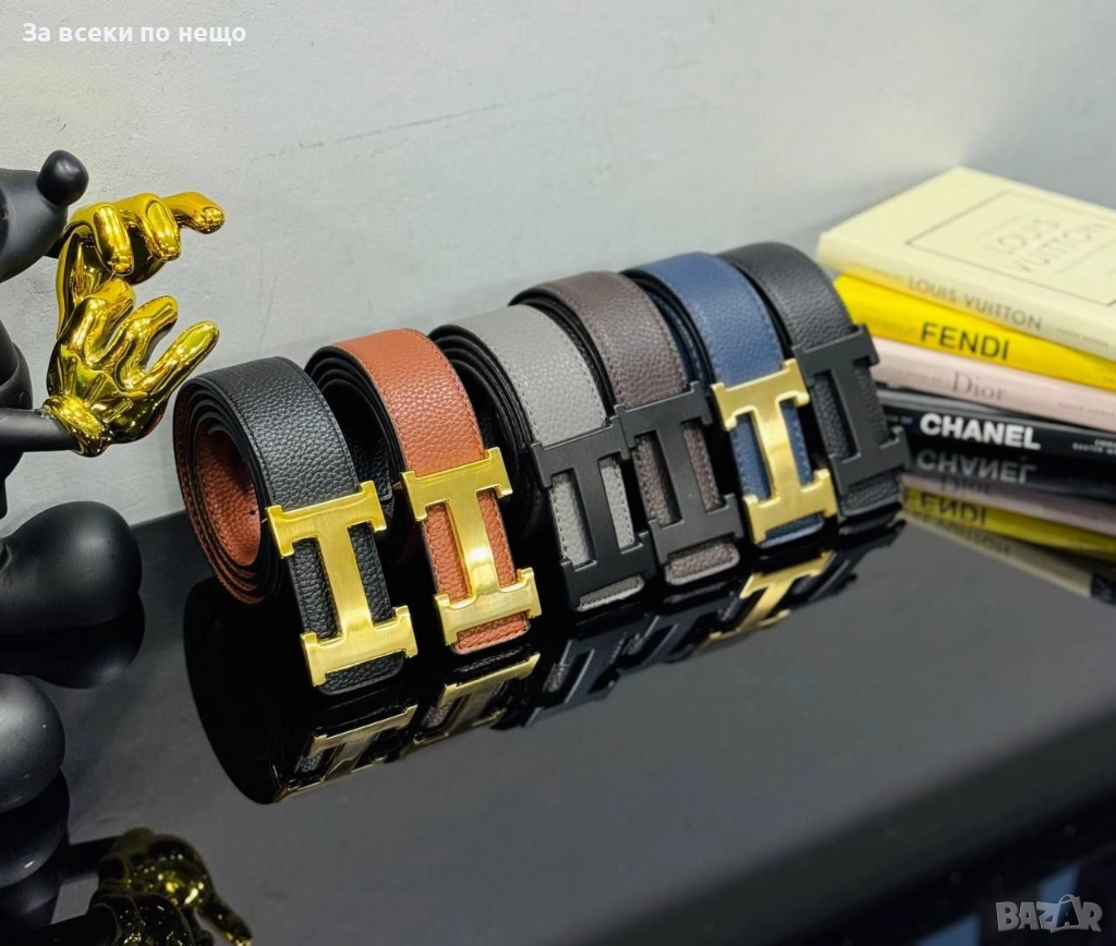 Hermes Унисекс Колан Естествена Кожа🔝Мъжки Колан Хермес🔝Дамски Колан Хермес - 7 Цвята Код E1100, снимка 1