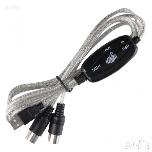 USB to MIDI Converter Cable Adapter Keyboard Interface, снимка 1