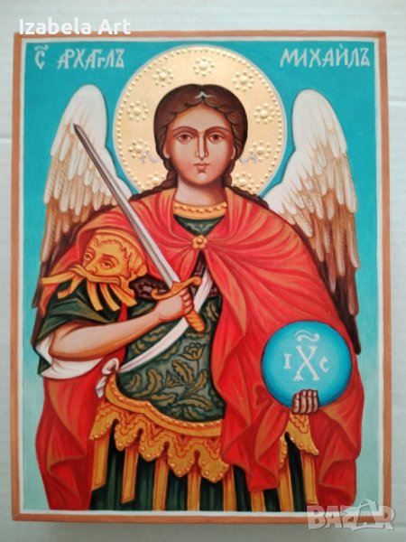 ръчно рисувана икона по оригинална технология, снимка 1